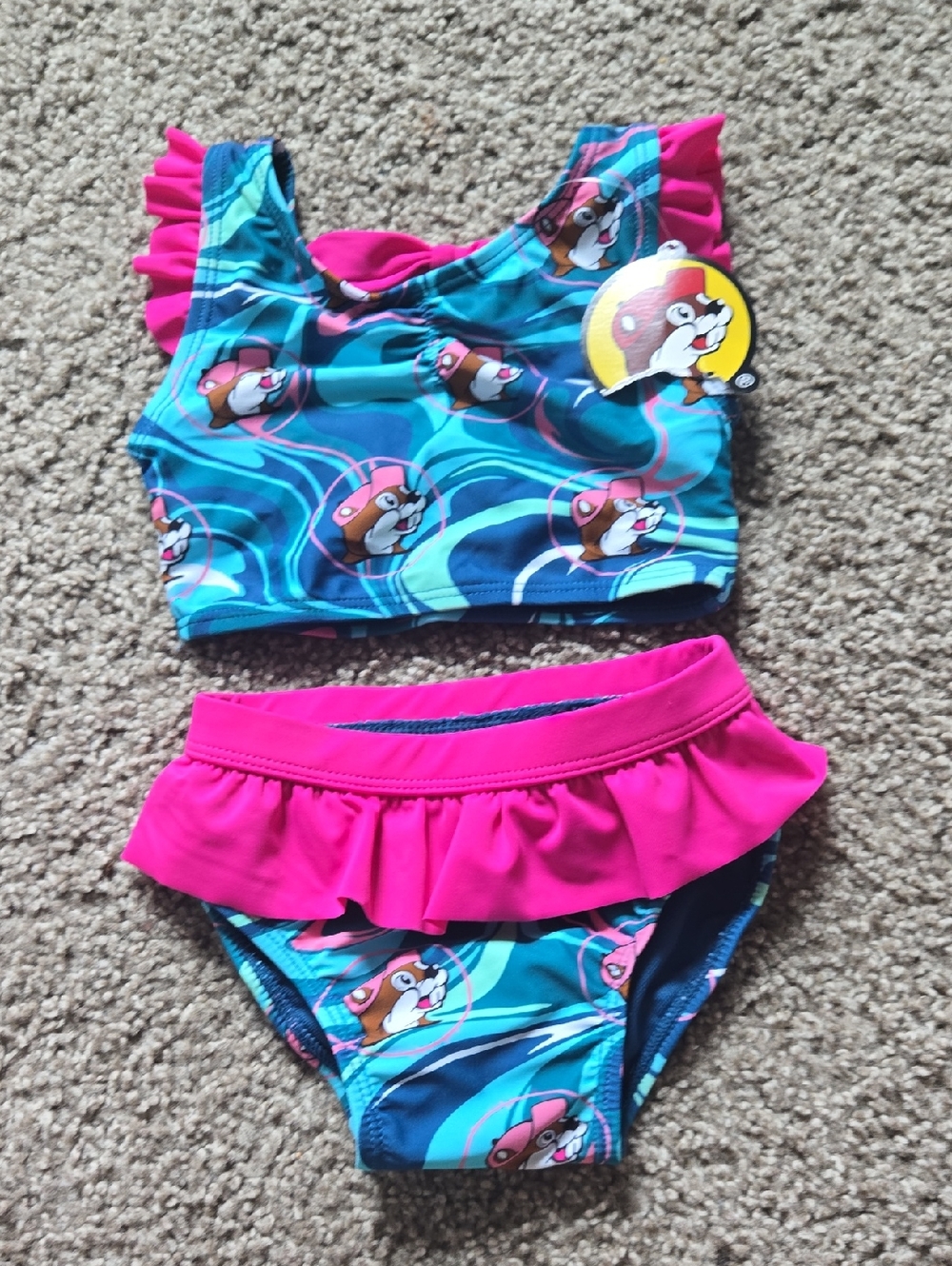 Buc-ee's Infant Girl Bikini Set - NWT - Size 9-12 Months
